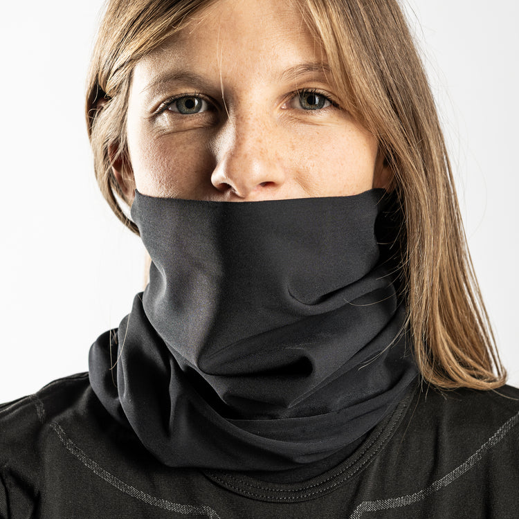 Scaldacollo Tubolare MID THERMAL in Micro-Pile - Nero