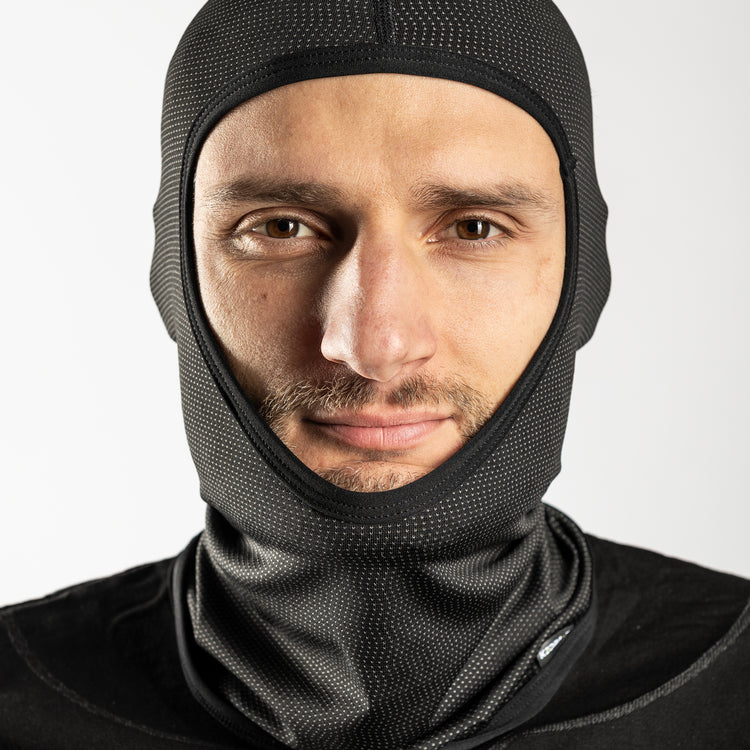 Sottocasco Microforato GRAPHENE HOLE con Grafene - Aperto sul viso