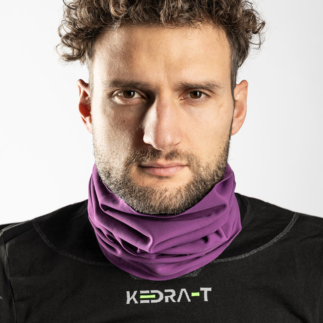 Scaldacollo Tubolare SOFT THERMAL in Pile Tecnico - Viola