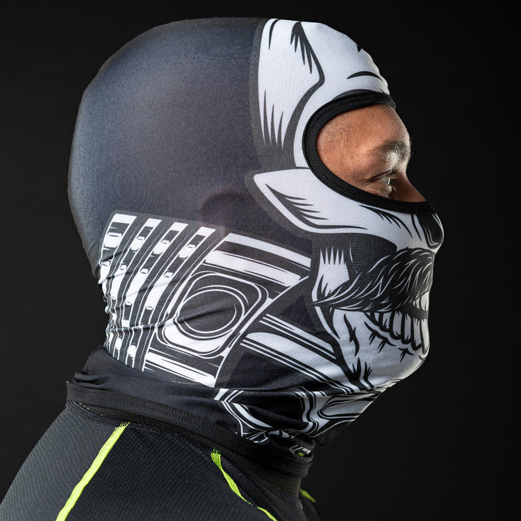 Sottocasco in Microfibra Teschi & Facce - Moustache Skull