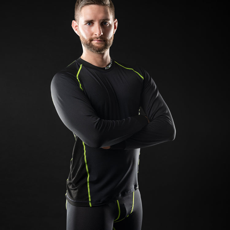 Maglia Tecnica CARBON HOLE con Carbonio e Polipropilene - Manica lunga