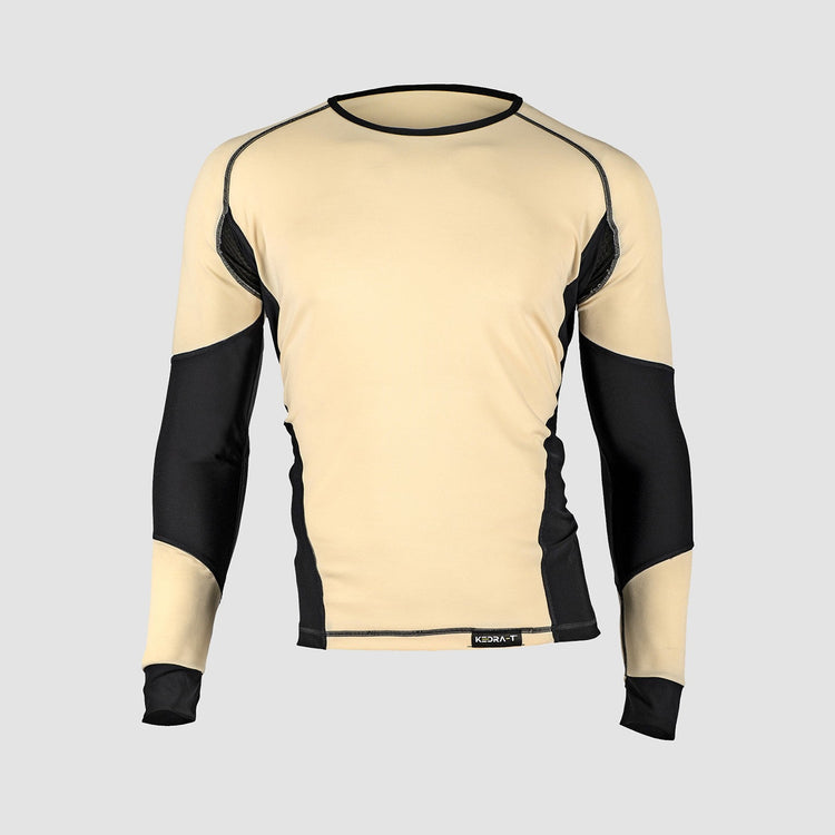 Maglia Tecnica Termica Lana Vergine Bianco Naturale