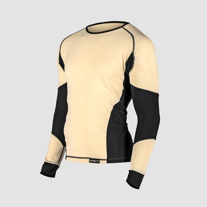 Maglia Tecnica Termica Lana Vergine Bianco Naturale