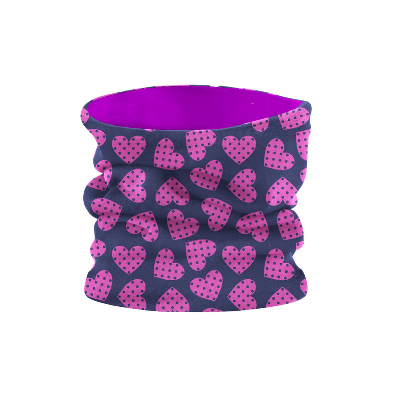 Scaldacollo Double Dottie Hearts Tg Bambino