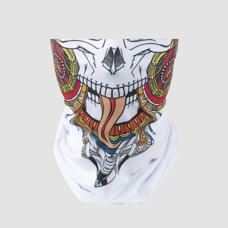 Scaldacollo Leggero Teschi Facce Aztec