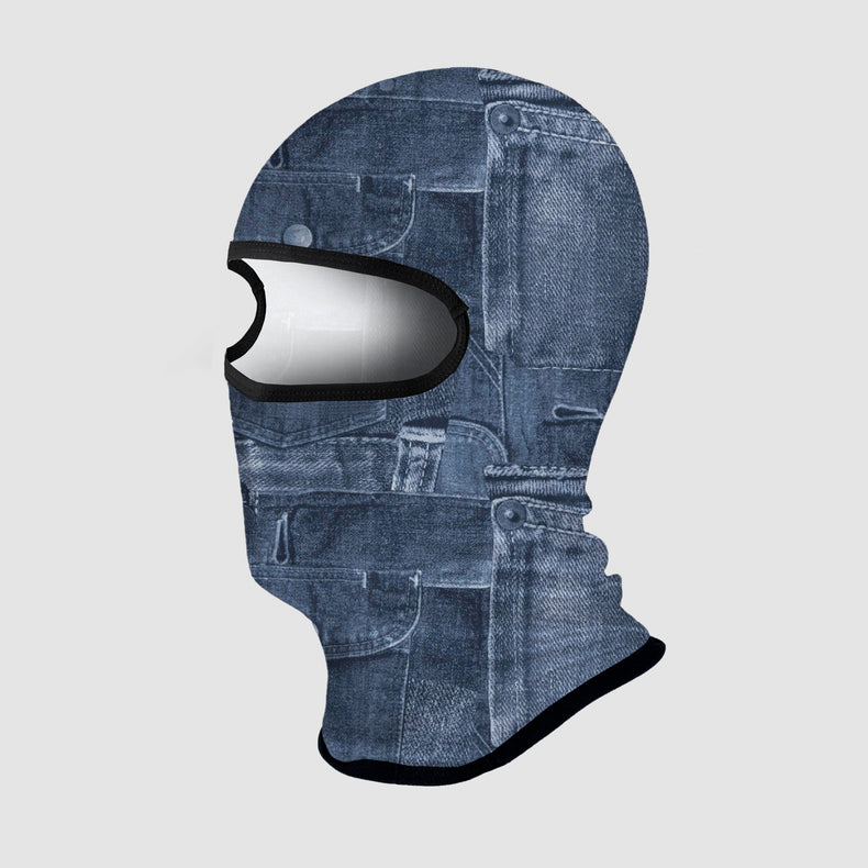 Sottocasco MID THERMAL Fantasia in Micro-Pile - Jeans - FINE SERIE