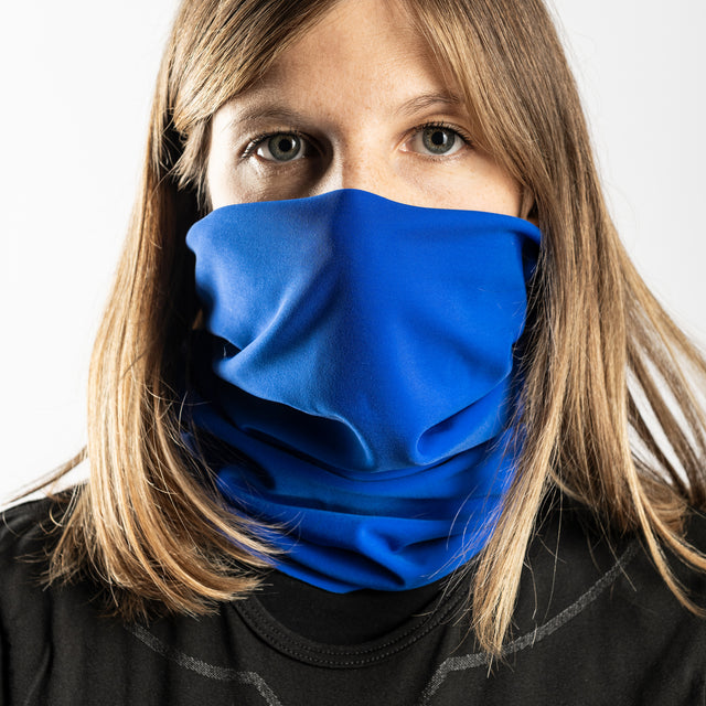 Scaldacollo Tubolare MID THERMAL in Micro-Pile - Blu