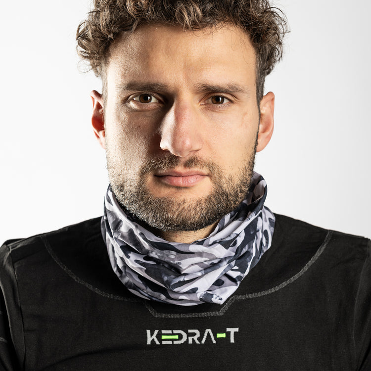 Scaldacollo Tubolare - Grey Camo