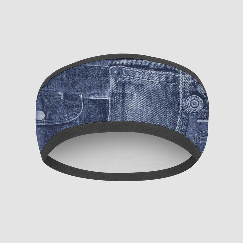 Fascia Testa Fantasia Jeans